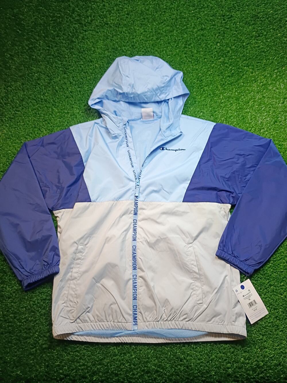 Champion Tri-Color Windbreaker Jacket - NWT XL